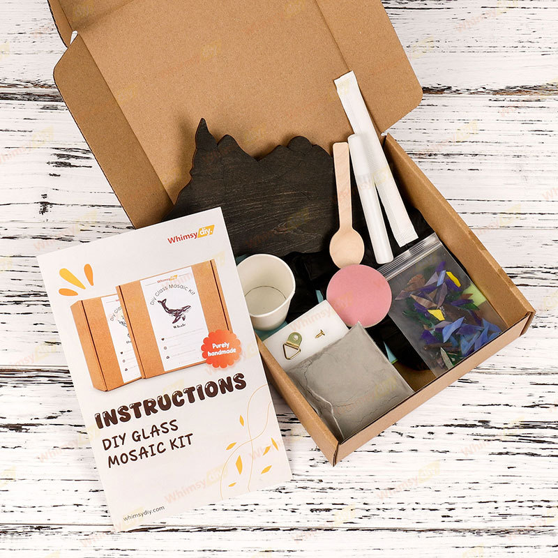 Mountain Sunrise Stained Glass Mosaic Kit