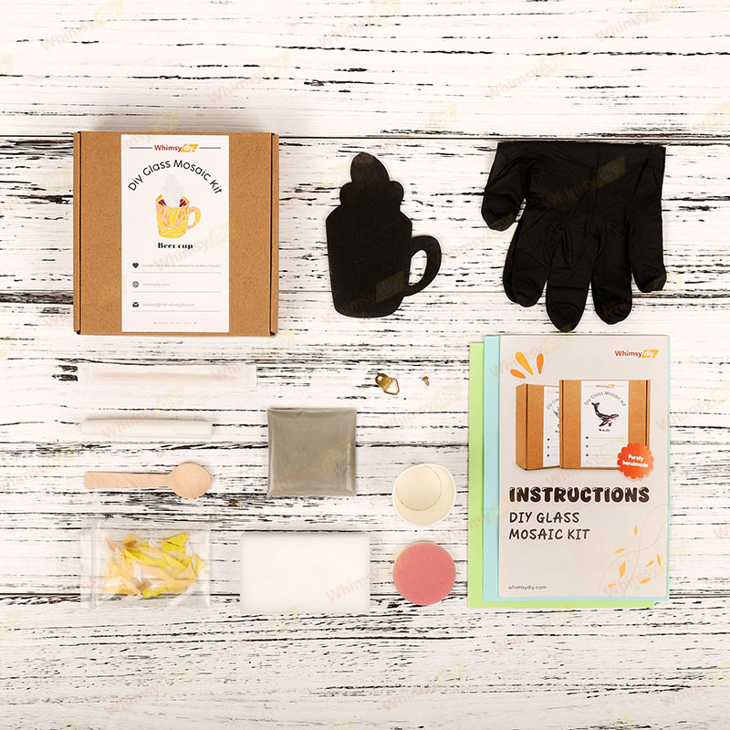 Beer Mug Glass Mosaic Kit