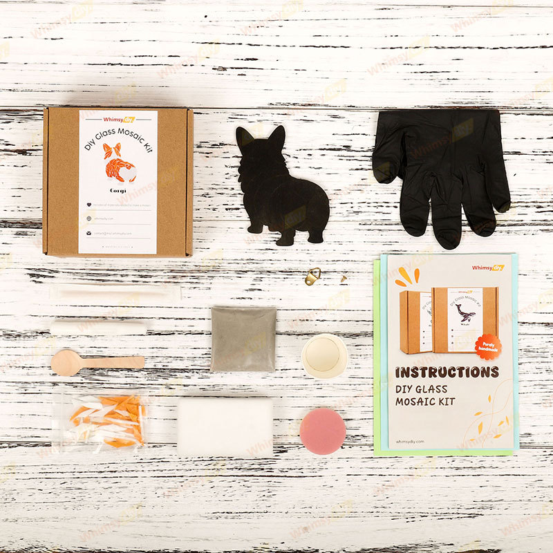 Corgi Glass Mosaic Kit