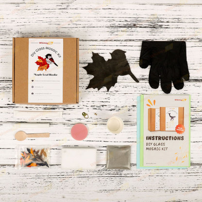 Maple Bird Glass Mosaic Kit