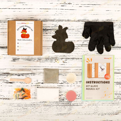 Pumpkin Duck Glass Mosaic Kit
