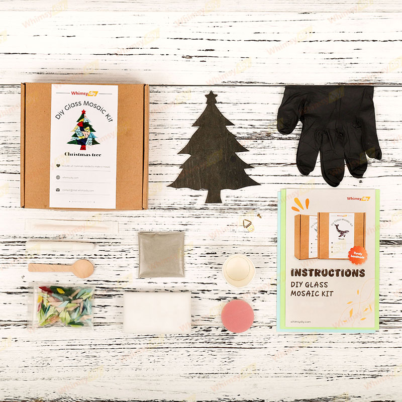 Christmas Tree Glass Mosaic Kit