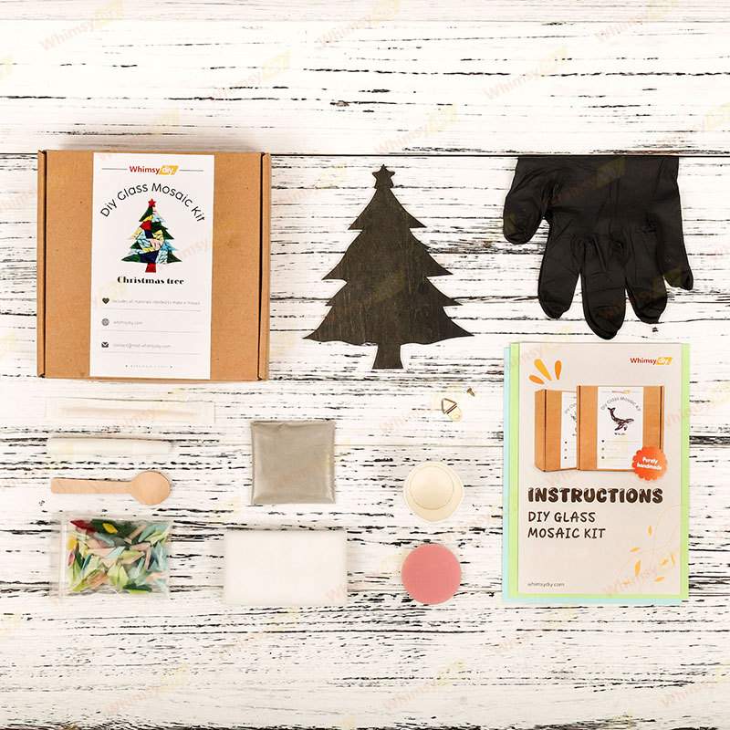 Christmas Tree Glass Mosaic Kit