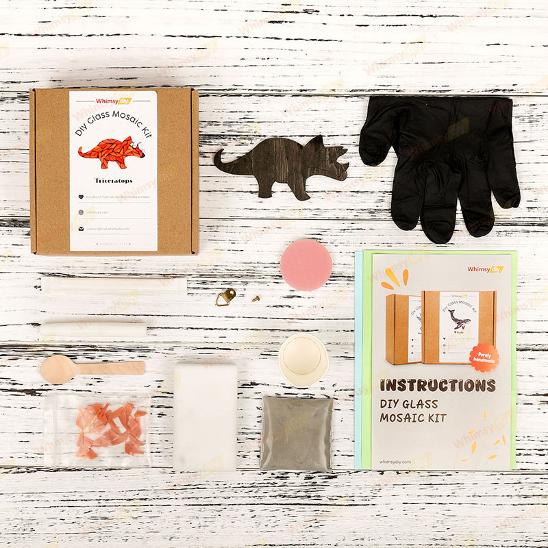 Triceratops Glass Mosaic Kit
