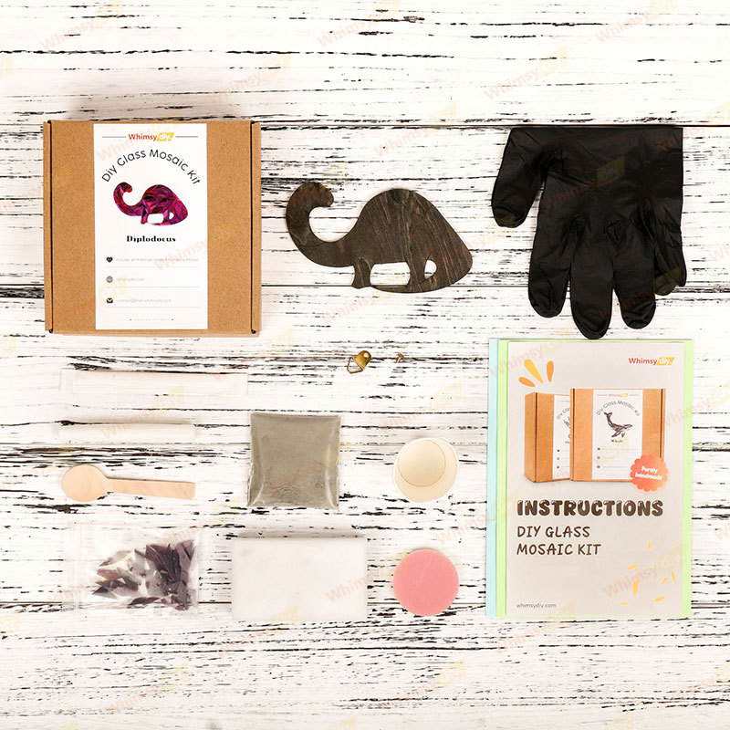 Diplodocus Glass Mosaic Kit-Ships on 8/10