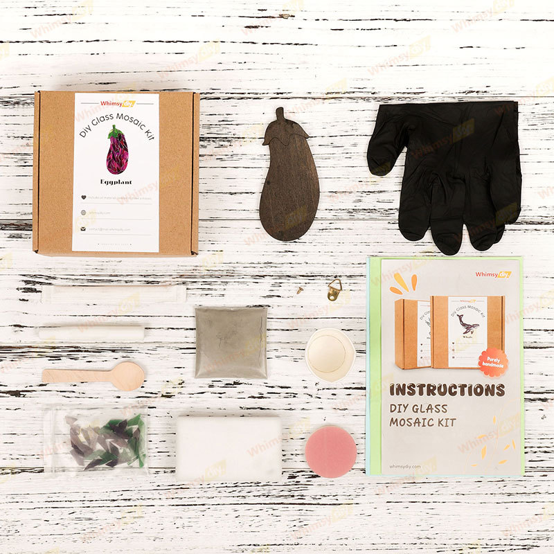 Eggplant Glass Mosaic Kit