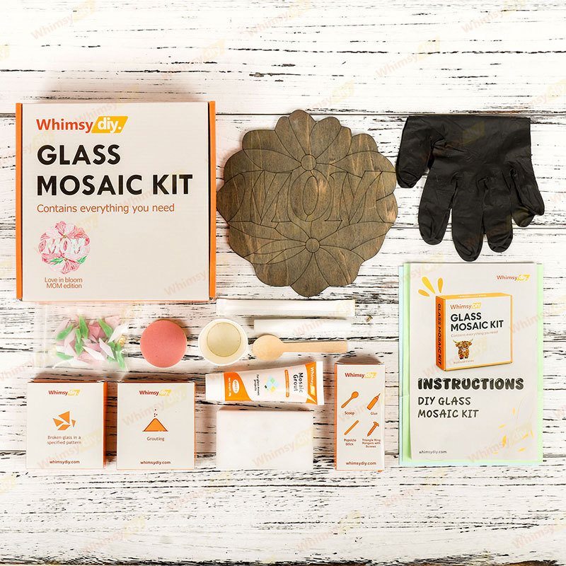 Whimsy DIY Love in Bloom – MOM Edition Glass Mosaic Kit Puzzles