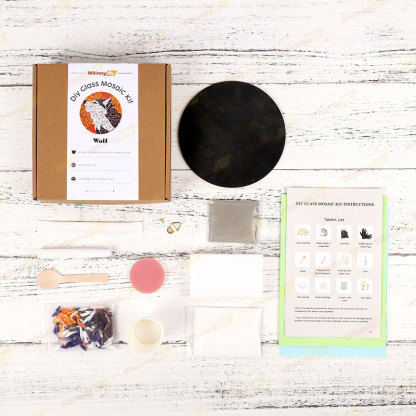 Wolf Glass Mosaic Kit [New Pre-Order Special: Ships February 28th]