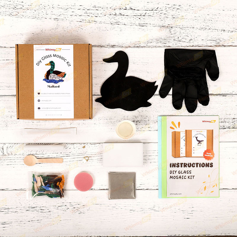 Mallard Duck Glass Mosaic Kit | DIY Arts & Crafts Kit for Adults