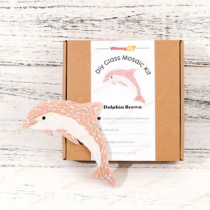 Dolphin Brown Glass Mosaic Kit [New Pre-Order Special: Ships February 28th]