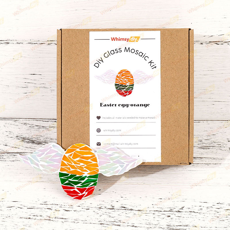 Easter wings colored egg glass mosaic kit [New Pre-Order: Ships February 28th]