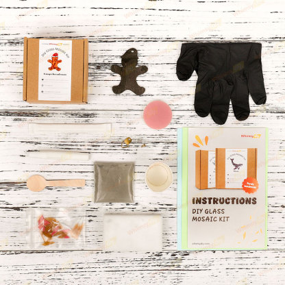 Gingerbread Man Glass Mosaic Kit