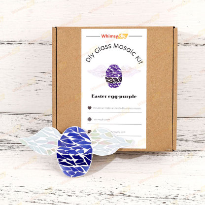 Easter wings colored egg glass mosaic kit [New Pre-Order: Ships February 28th]
