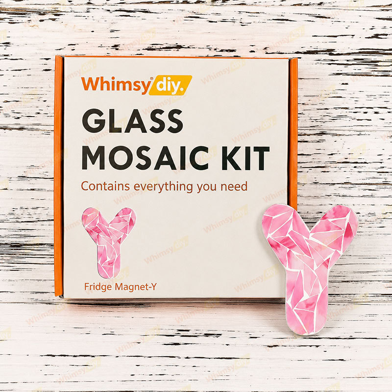 Whimsy DIY Fridge Magnet Letters-Y Glass Mosaic Kit Puzzles