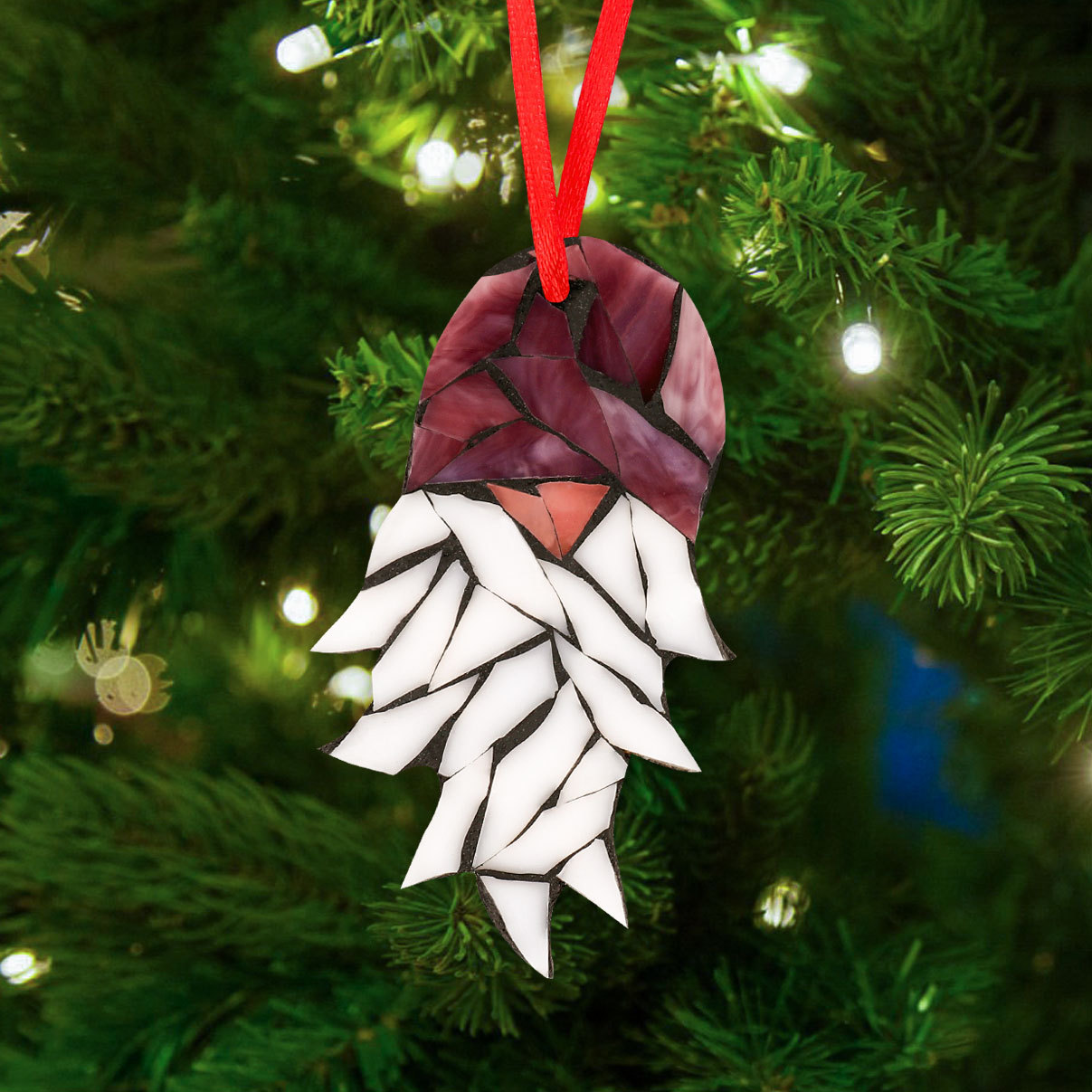 Gnome Ornament Glass Mosaic Kit