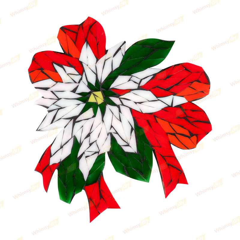 Christmas Flower Glass Mosaic Kit