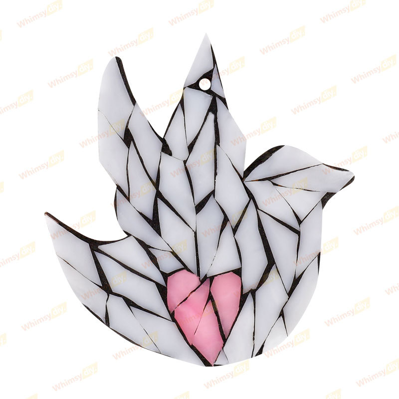 Bird Glass Christmas Ornaments Mosaic Kit