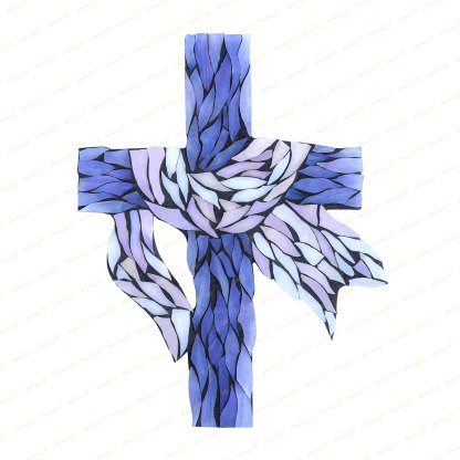 Crucifixion Glass Mosaic Kit