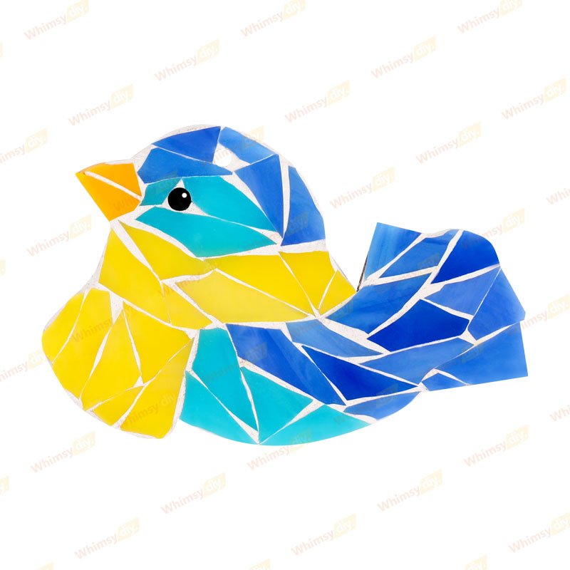 Cowl Bird Christmas Ornaments Glass Mosaic Kit