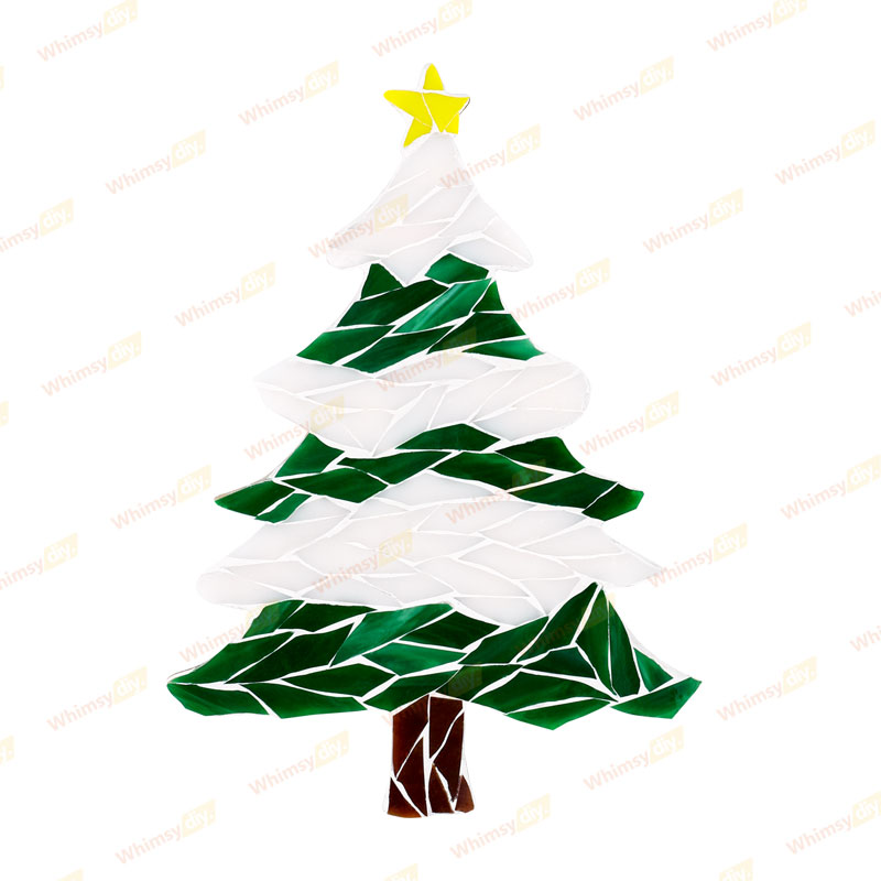 Christmas Tree Glass Mosaic Kit-Style 2