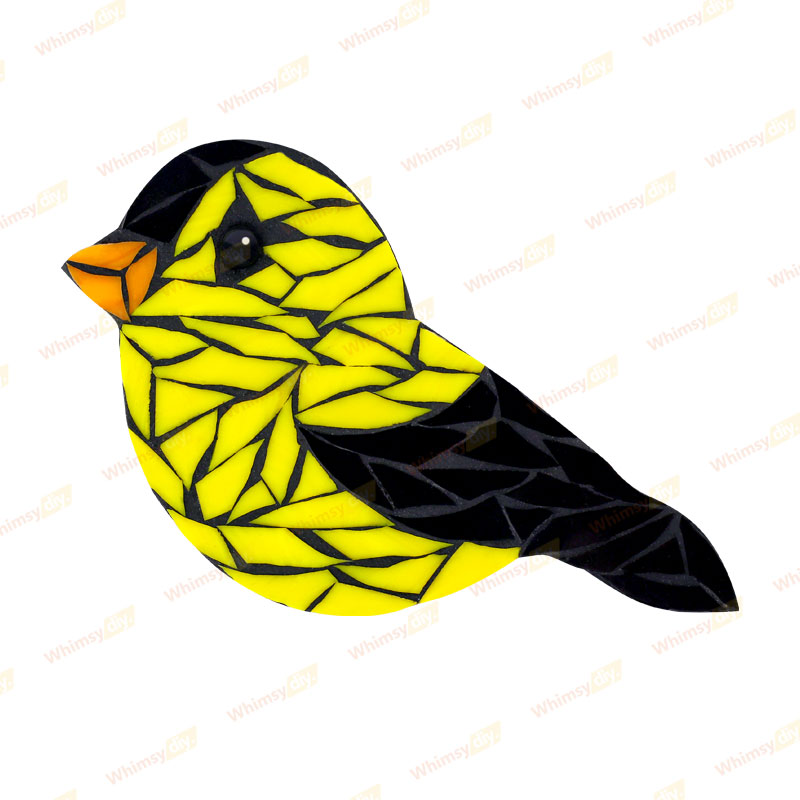 Goldfinch Glass Mosaic Kit | DIY Arts & Crafts Kit for Adults