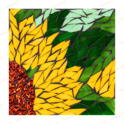Whimsy DIY Sunflower Panel  Glass Mosaic Kit Puzzles
