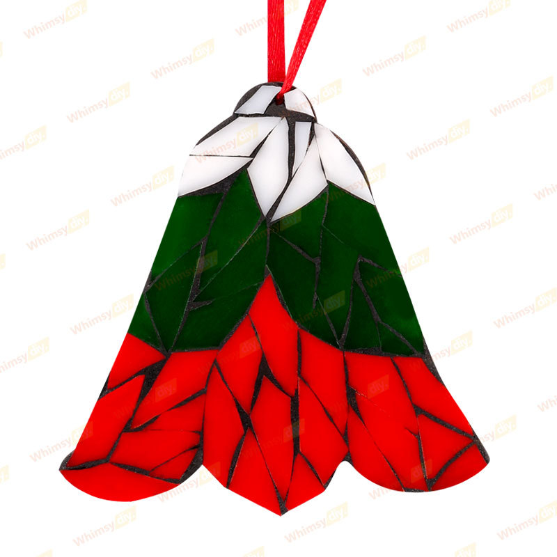Christmas Bells Ornaments Glass Mosaic Kit-Style 2