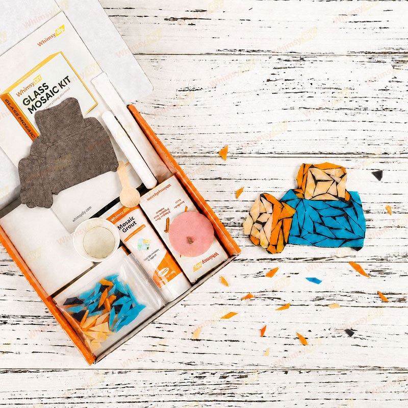 Whimsy DIY Fridge Magnet- bread maker Glass Mosaic Kit Puzzles