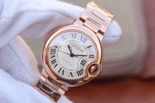 BALLON BLEU DE CARTIER  LADIES 33MM W6920068 V9 FACTORY WHITE TEXTURED DIAL