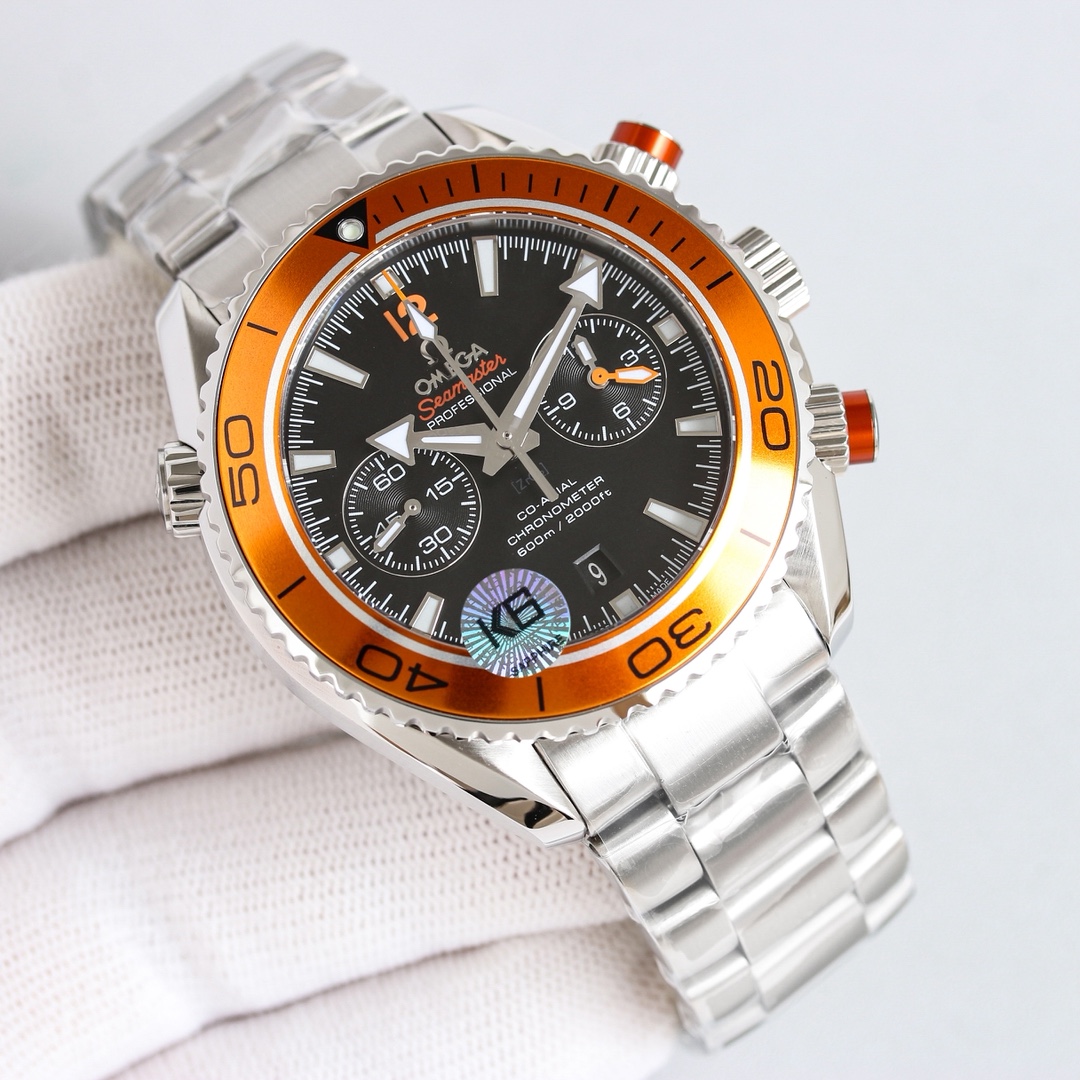 Omega Seamaster Planet Ocean 600M Chronograph Grey Dial Best Replica VRF 45.5mm