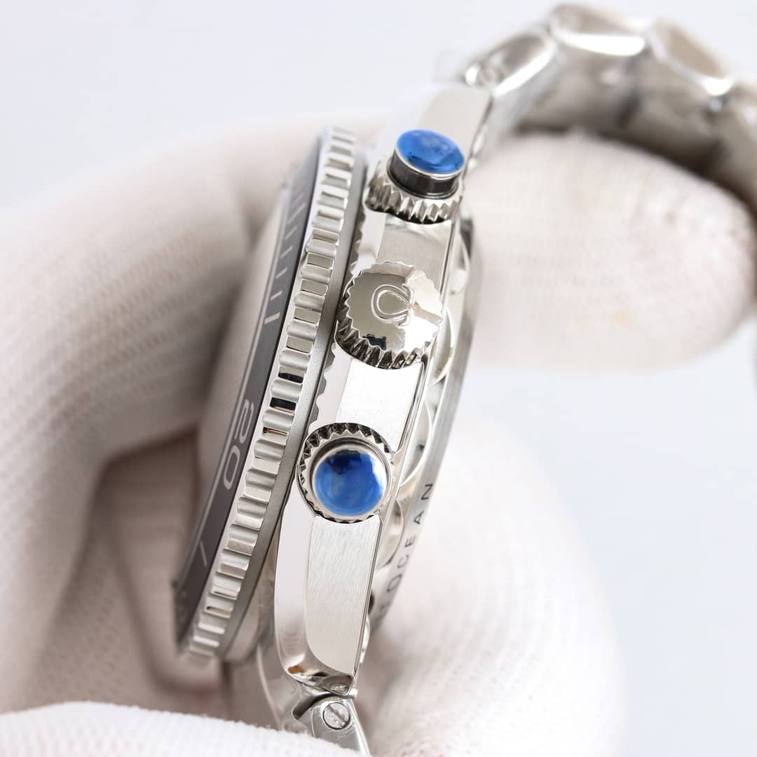 Omega Seamaster Planet Ocean 600M Chronograph Grey Dial Best Replica VRF 45.5mm