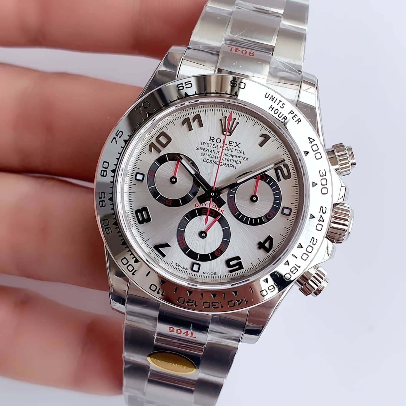 Rolex Daytona 116509 Grey Arabic Dial Oysterflex Super Clone 40mm