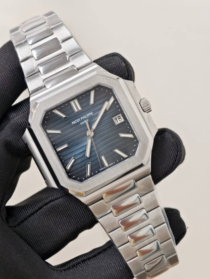 Patek Philippe Cubitus 7128/1G-001 Sunburst Blue-Grey Dial 1:1 Best Replica PPF 45mm