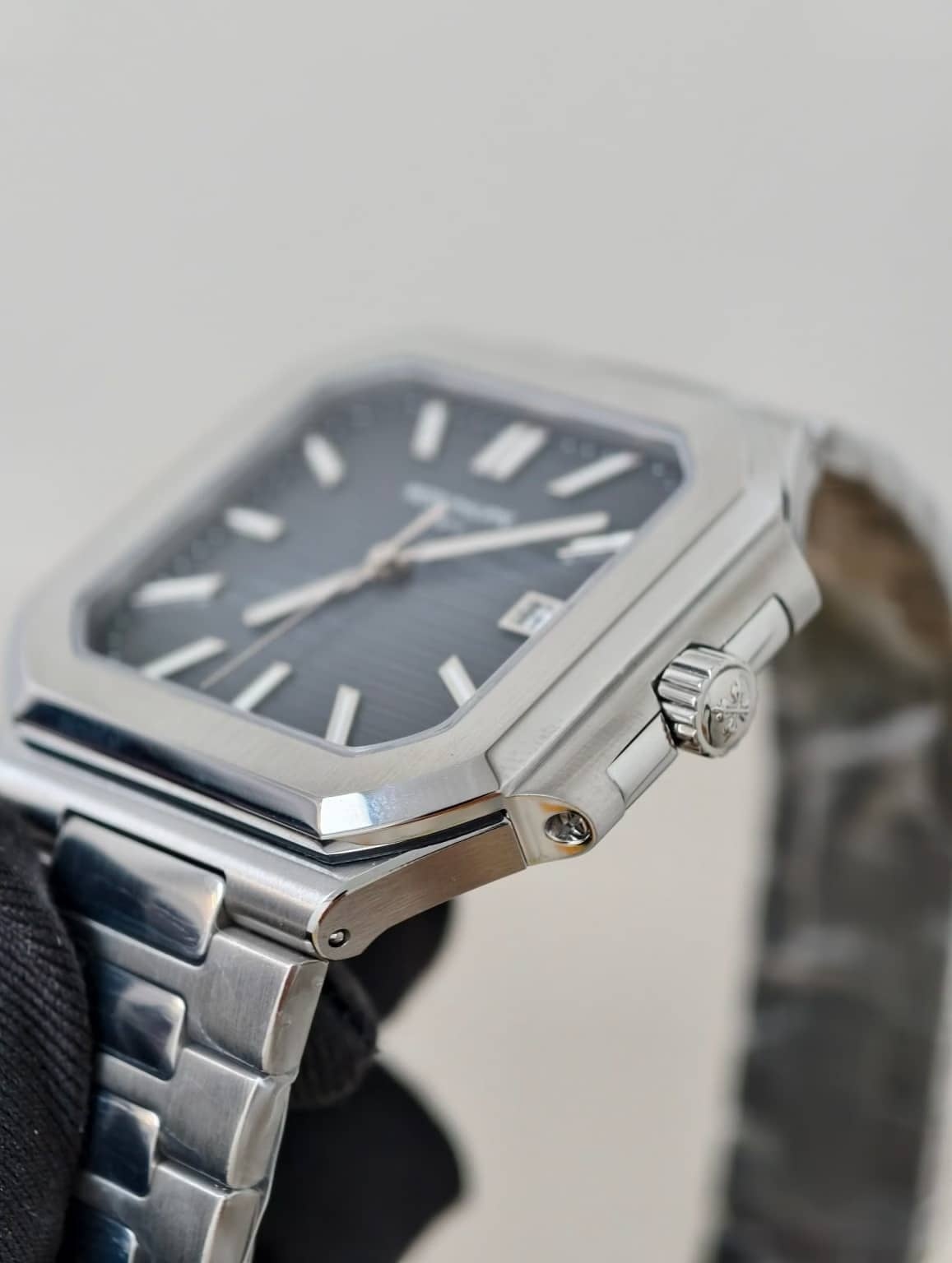 Patek Philippe Cubitus 7128/1G-001 Sunburst Blue-Grey Dial 1:1 Best Replica PPF 45mm