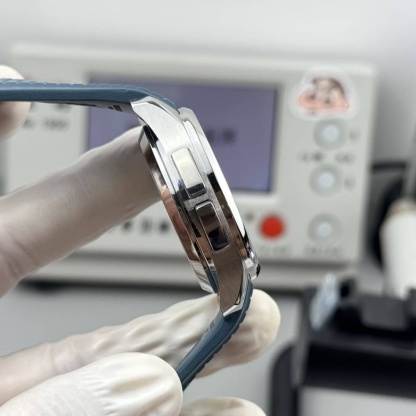 Patek Philippe Aquanaut 5164G-001 Blue-Gray Dial Rubber Band Best Replica 40.8mm