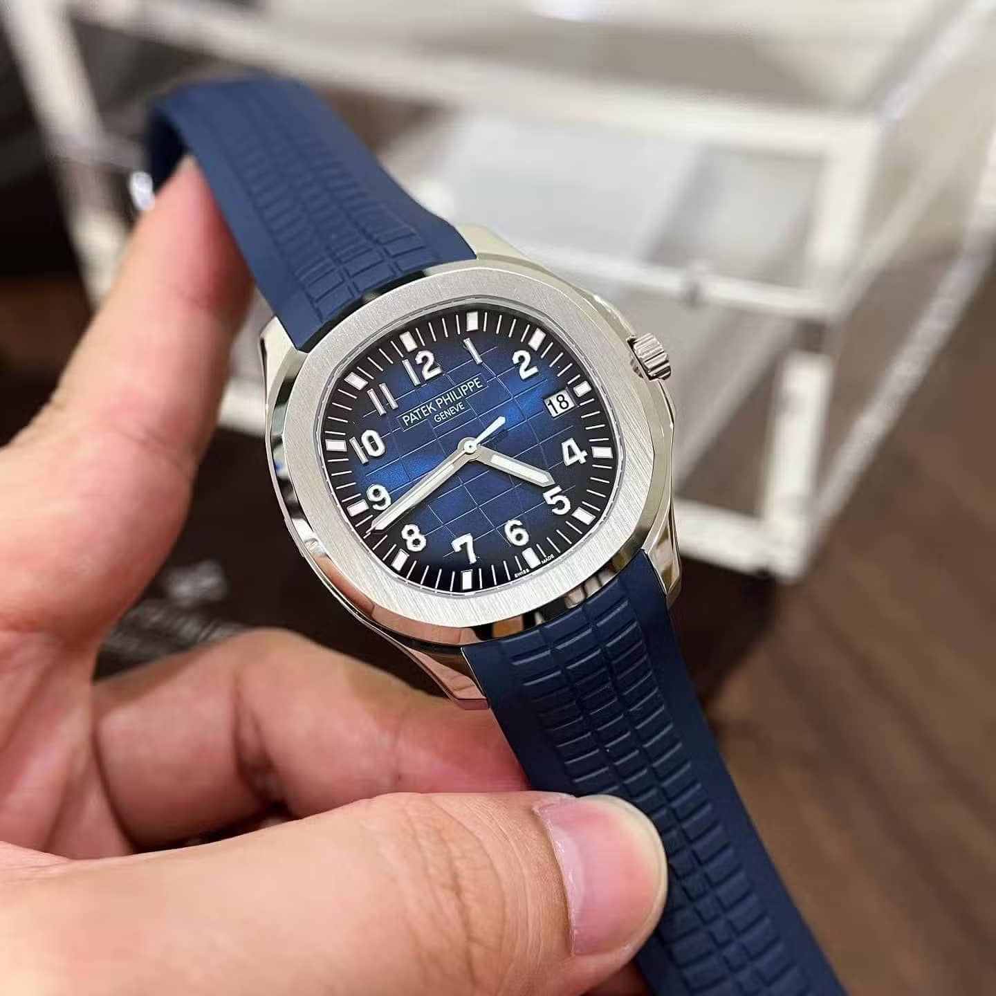 Patek Philippe Aquanaut 5168G-001 Blue Dial Super Clone 3K Factory 42.2mm