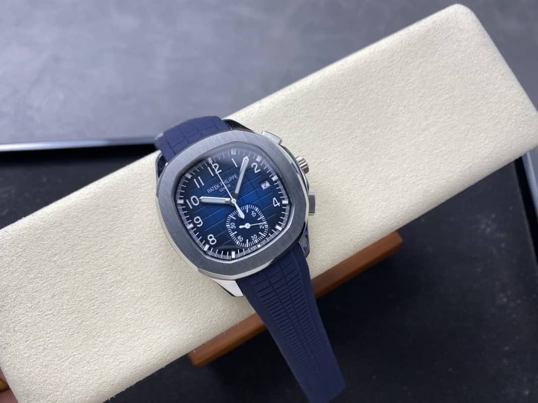 Patek Philippe Aquanaut 5968G Chronograph Blue Dial Best Replica 42.2mm