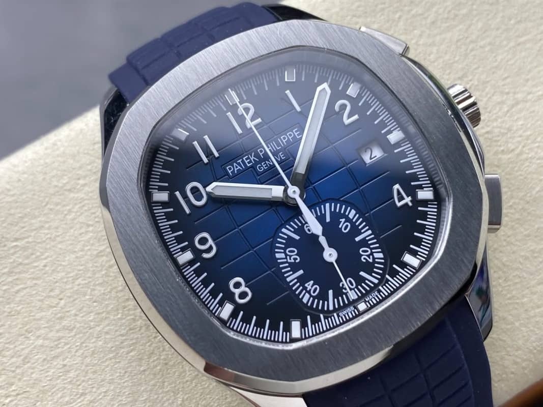 Patek Philippe Aquanaut 5968G Chronograph Blue Dial Best Replica 42.2mm