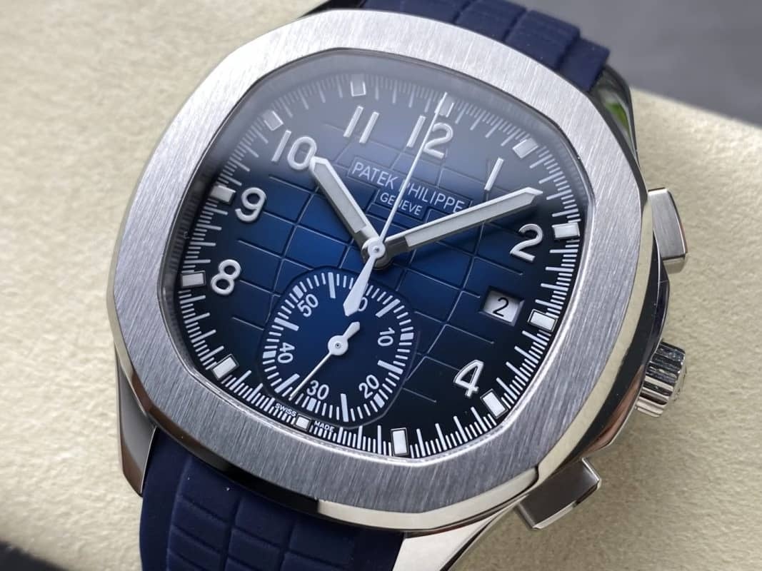 Patek Philippe Aquanaut 5968G Chronograph Blue Dial Best Replica 42.2mm
