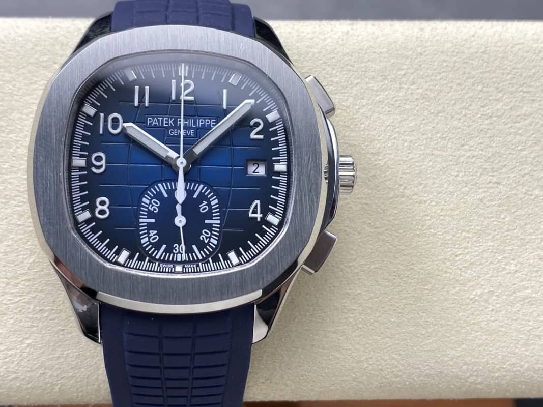Patek Philippe Aquanaut 5968G Chronograph Blue Dial Best Replica 42.2mm