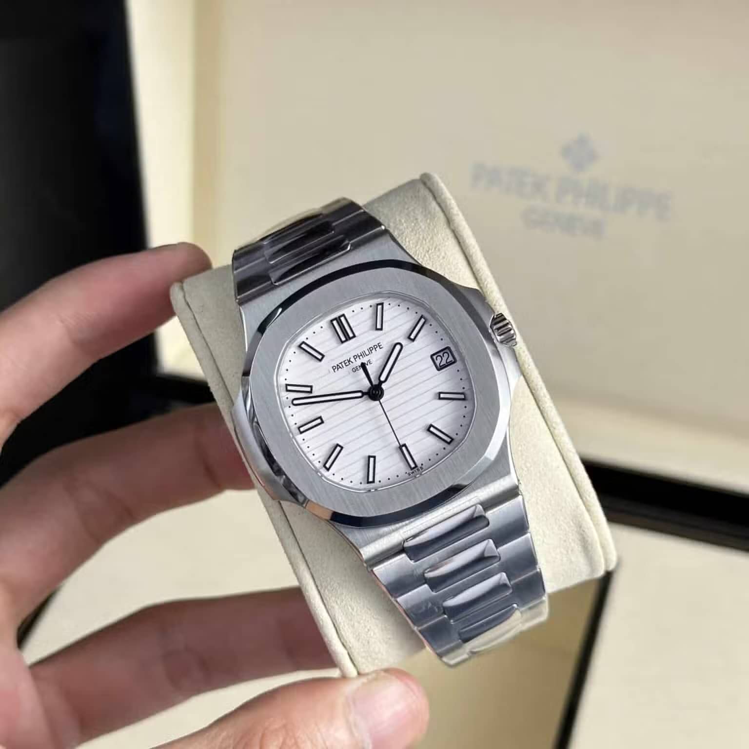 Patek Philippe Nautilus 57111A-011 White Dial Super Clone 40mm