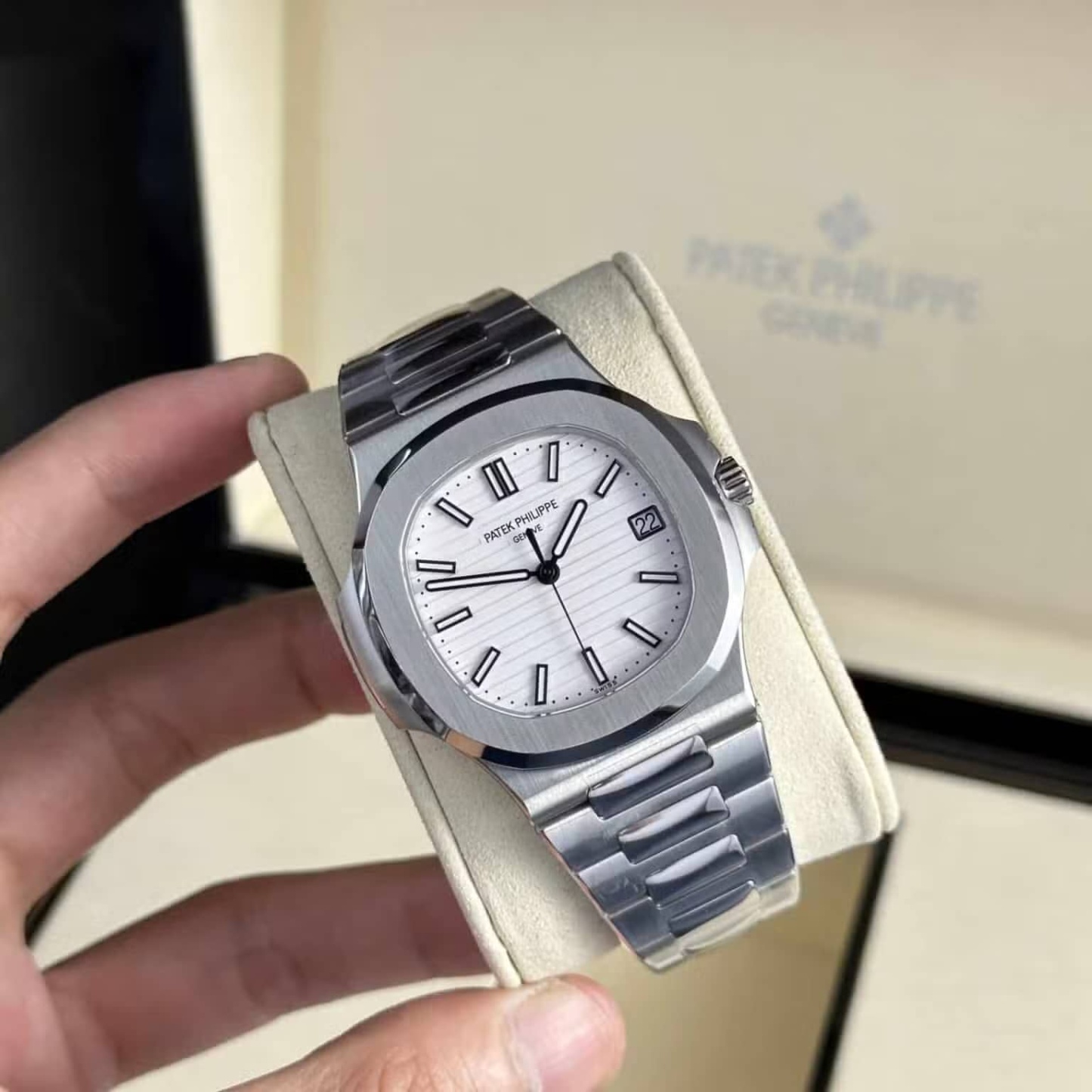 Patek Philippe Nautilus 57111A-011 White Dial Super Clone 40mm