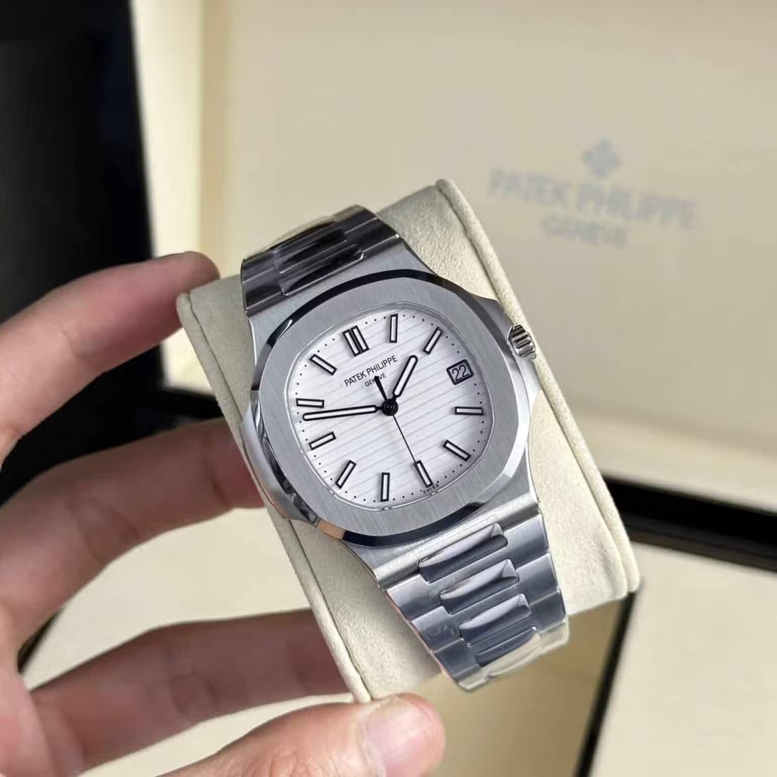 Patek Philippe Nautilus 57111A-011 White Dial Super Clone 40mm