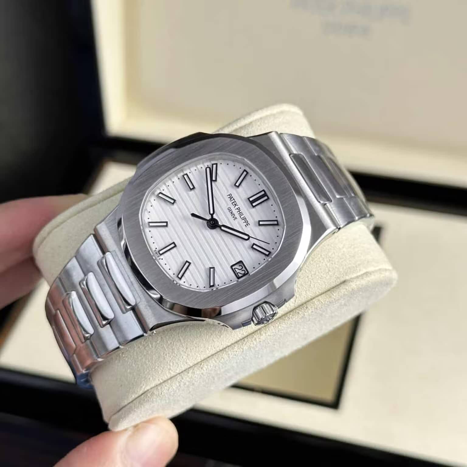 Patek Philippe Nautilus 57111A-011 White Dial Super Clone 40mm