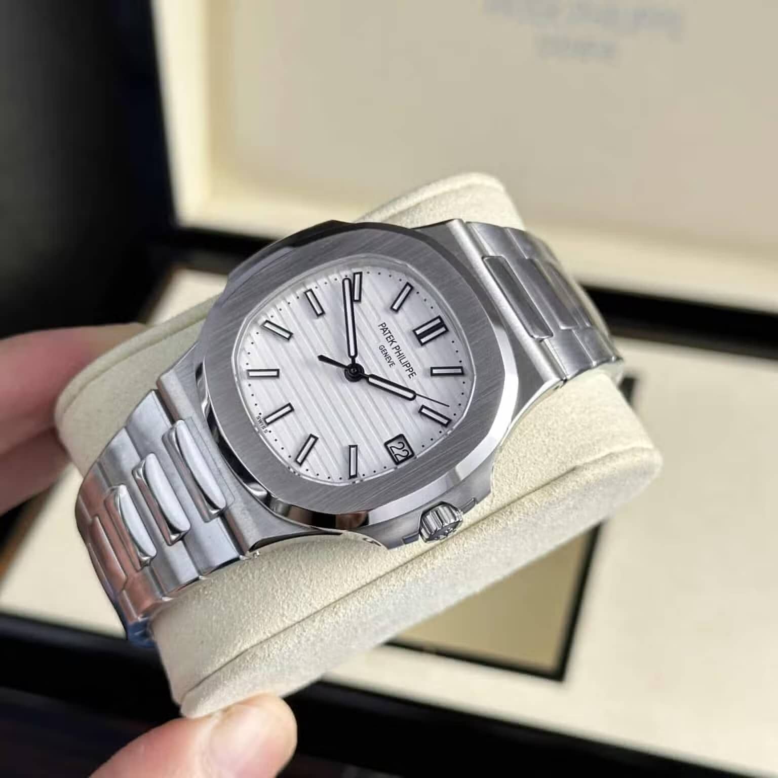Patek Philippe Nautilus 57111A-011 White Dial Super Clone 40mm