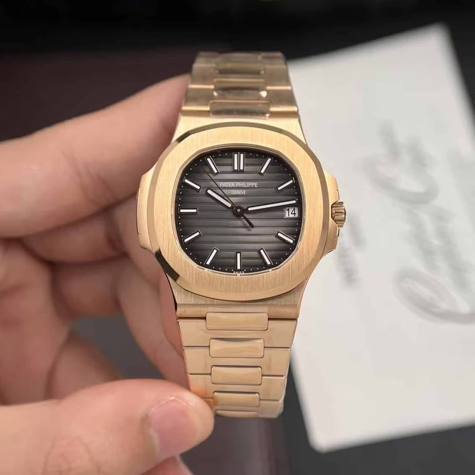 Patek Philippe Nautilus 57111R Rose Gold Grey Dial Super Clone 3K Factory 40mm