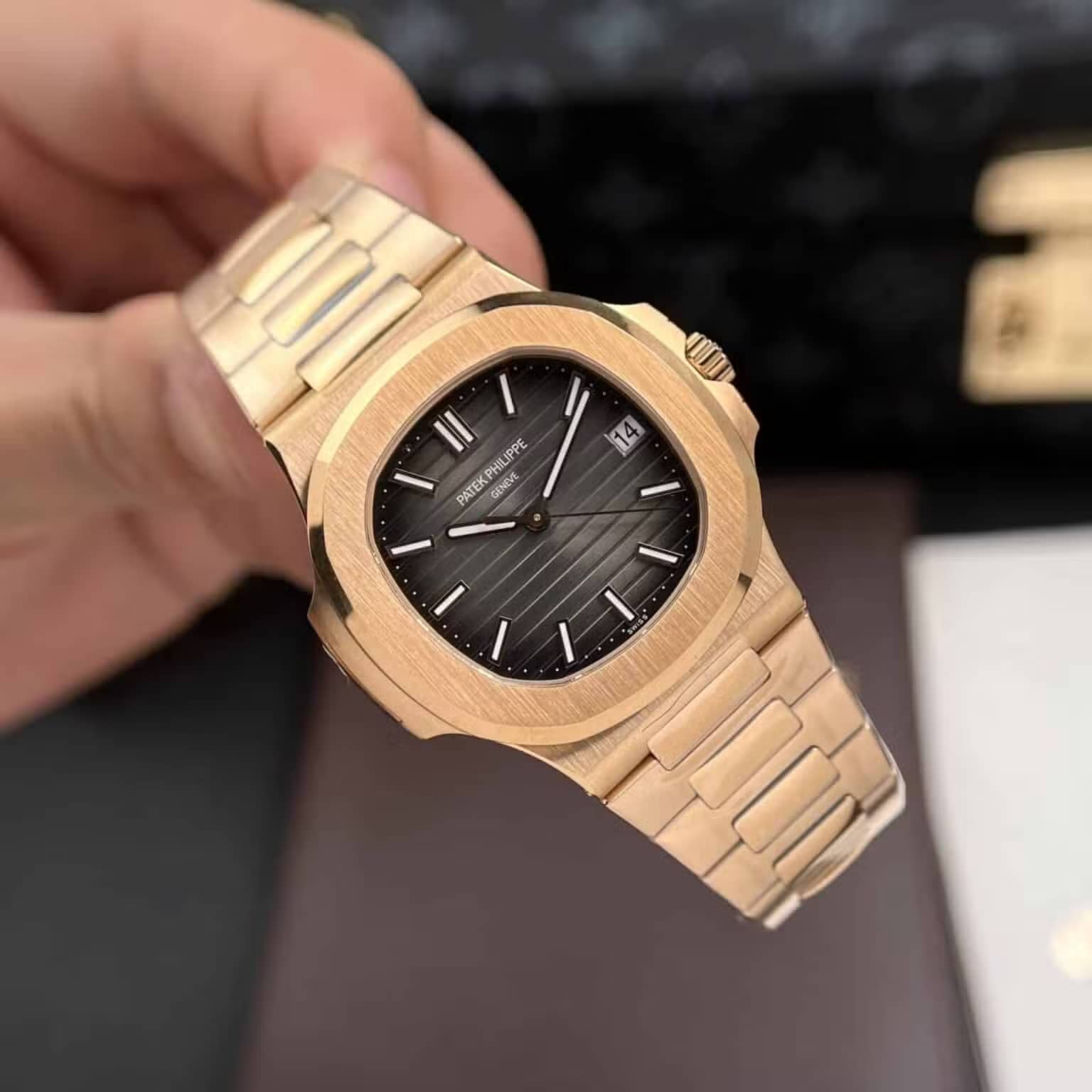 Patek Philippe Nautilus 57111R Rose Gold Grey Dial Super Clone 3K Factory 40mm