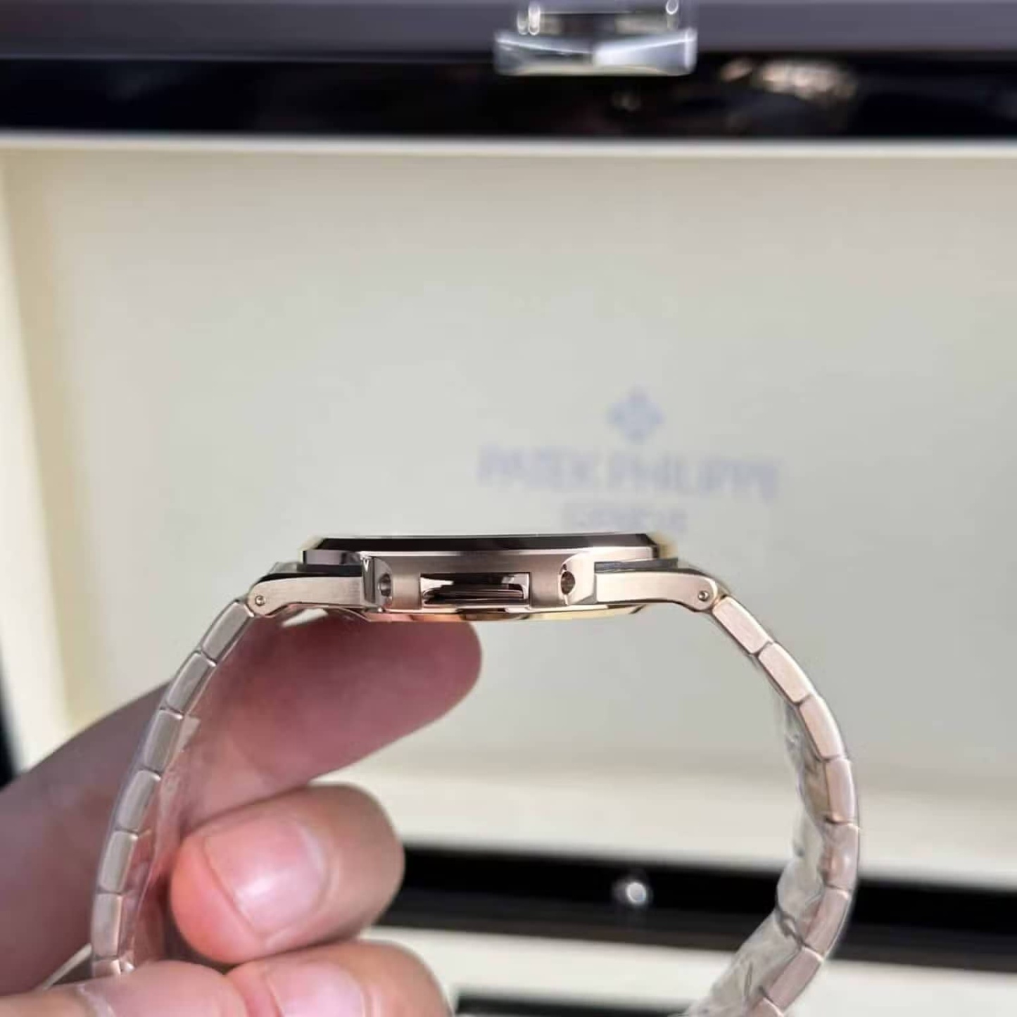 Patek Philippe Nautilus 57111R-001 Rose Gold Brown Dial Best Replica 40mm