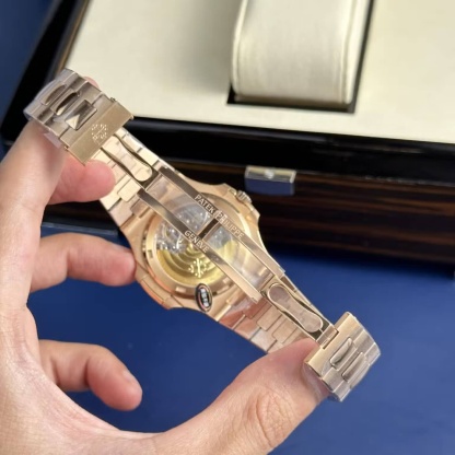 Patek Philippe Nautilus 57111R-001 Rose Gold Brown Dial Best Replica 40mm