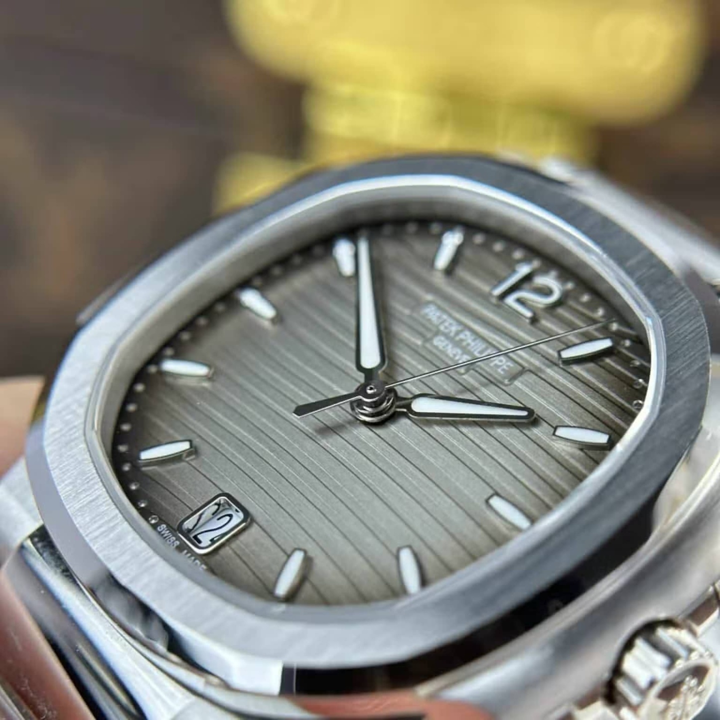 Patek Philippe Nautilus 71181A-011 Grey Dial Best Replica 35.2mm